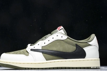 Air 1 Travis  Low Jordan OLIVE x Scott 1111